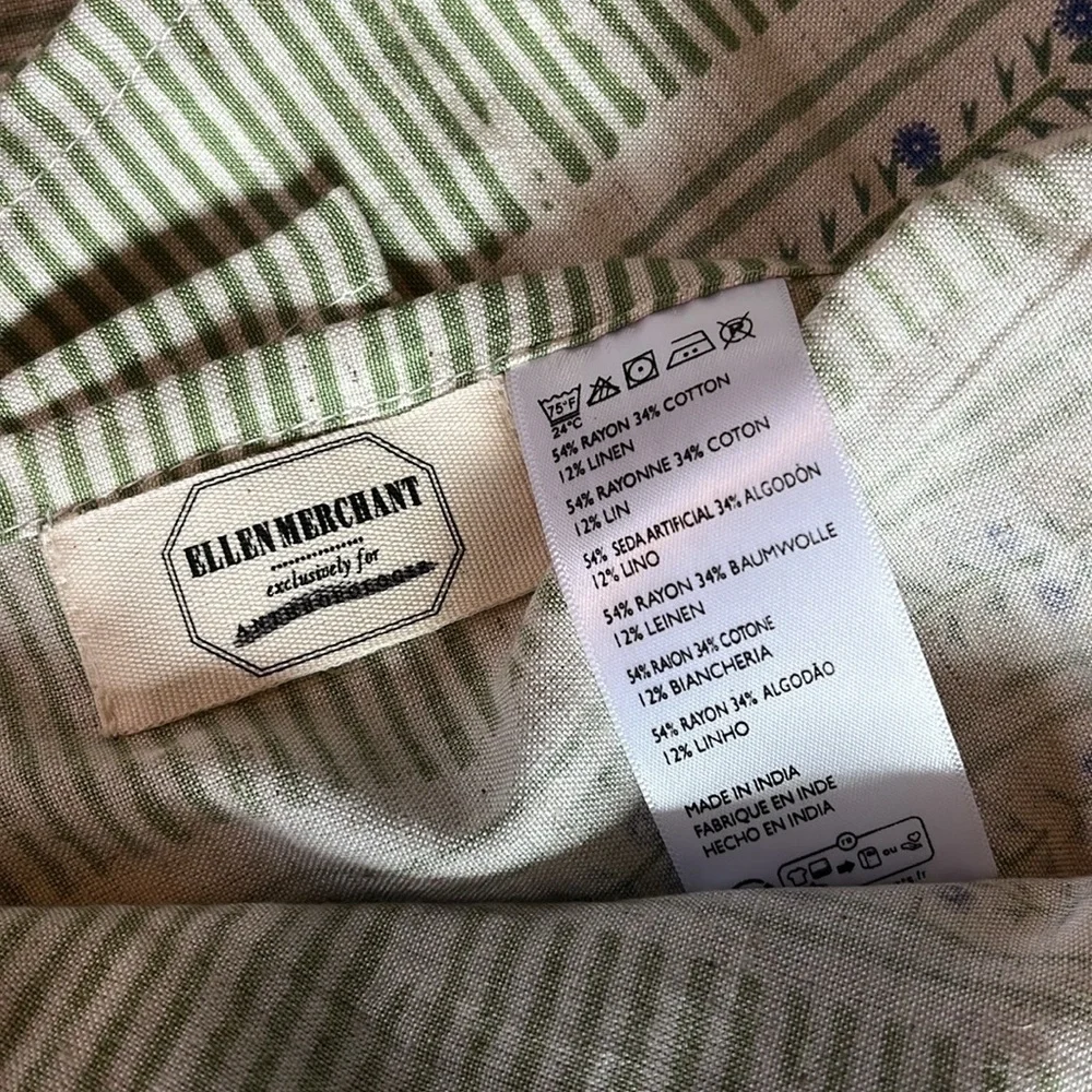Anthropologie x Ellen Merchant Cottage Curtain 50 x 84 NWT